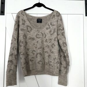 Abercrombie Leopard Printed Sweater